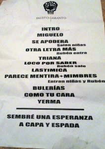 Fausto Taranto RockSesion Setlist